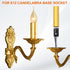4" 10Pcs E12 Bulb PATIKIL Tall Candle Covers Sleeves, Metal Chandelier Socket Sleeves with Insulation Heat Shrinkable
