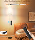 Dimmable 12W Bulb luckystyle Floor Standing Tall Lamp, Led with Lampshade, Foot Switch, Remote Custom Color Temperature
