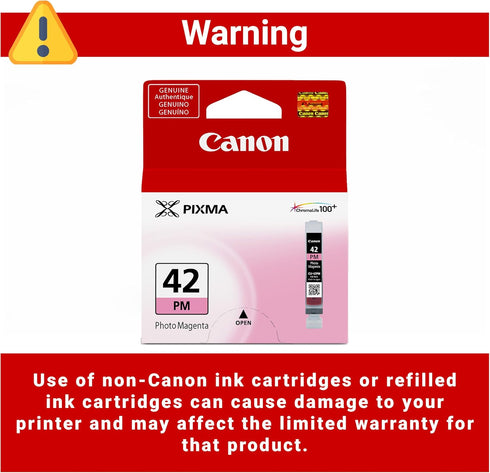 Canon CLI-42 PRO-100 Genuine Photo Magenta Ink Tank, Compatible with PIXMA Printers