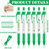 Ctosree Mental Health Awareness Pens, 12 Style Green Ribbon Retractable Gel Pens, Office Charity Stuffers