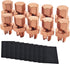 10PCS Split Bolt Connectors - Copper Grounding Wire Clamps with Heat Shrink Tube for Ground Bonding (4AWG - 10AWG)