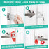 Portable Door Lock Travel Door Locks for Hotel Rooms Apartment Locks Home Security Defender Door Lock Latch Extra Door