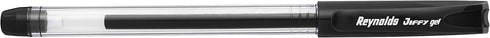 Reynolds Jiffy 0.5mm Needle Point Gel Pens Black Ink - Pack of 40 (Ship From India) by Reynolds