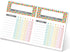 Bright Colorful Sticky Note Chore Chart, 16.25" x 11" Repositionable Planner, 52 Kids Weekly Task Lists