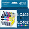 LC402 Compatible Ink Cartridges 4 Pack Replacement for Brother LC402 LC402XL for MFC J5340DW J6740DW J6540DW J6940DW