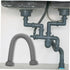 Sink Connecting Extension Drain Hose for Washing Machine, Flexible Drain Tubing for Sink Drain, Double Head Plastic