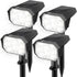 4Pack 58 1800mAh, IP67 3 2-in-1 Brightown Solar Spot Lights Outdoor with LED & Solar Lights Outdoor Waterproof
