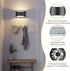 3 10W 1 Pack) TingMiao Black Modern LED Wall Sconce, Colors Indoor Wall Lights, Hardwired Up and Down Aluminum Wall