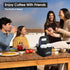 4 Drink Caddy Portable Drink Carrier and Reusable Coffee Cup Holder - Cup Collapsible Tote Bag with Organizer Pockets