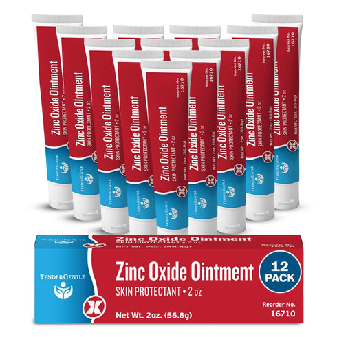 Zinc Oxide Ointment for Adults and Babies - Pack of 12, 2