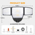 80W 9000LM IP65 5000K 4 LUTEC Dusk to Dawn Flood Lights Outdoor, Super Bright LED Security Light with Photocell