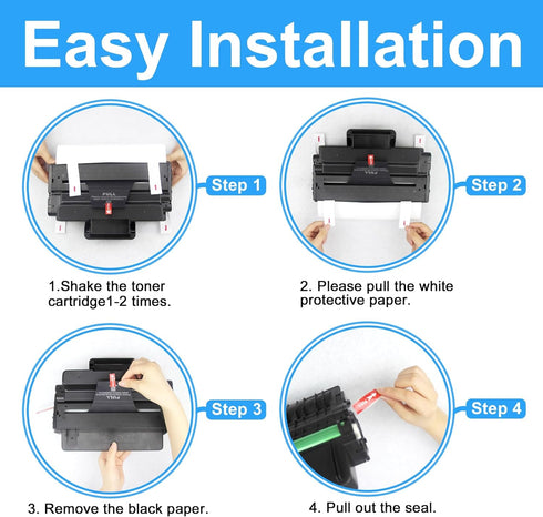 LCL Compatible Toner Cartridge Replacement for Samsung MLT-D205L D205L, 2-Pack Black for Various Printers