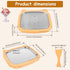 Hevtsde 2 Frozen Rolled Maker Portable Stainless Steel Instant Pan Roll Maker with Spatula and Lid for Homemade Gelato