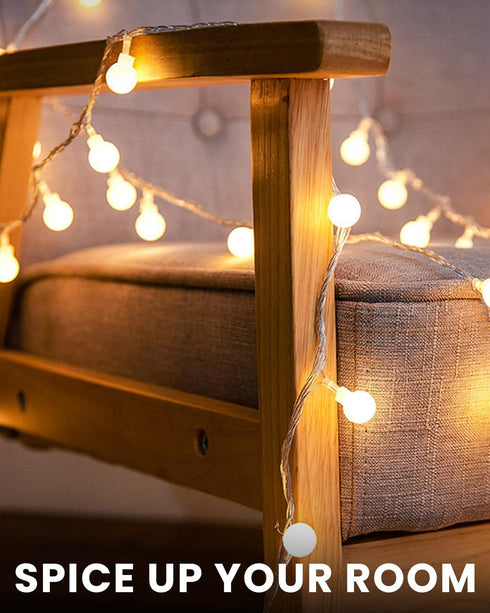 43 100 8 Globe String Lights Ft LED Fairy Lights Plug in with Remote Timer Modes Connectable Twinkle Light for Bedroom