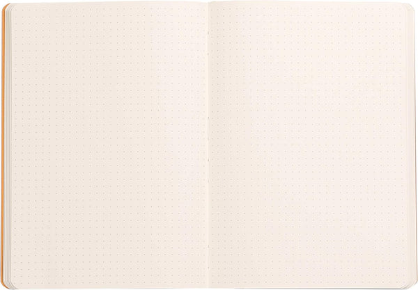 Rhodia Rhodiarama SoftCover Notebook - 80 Dots Sheets - 6 x 8 1/4 - Taupe Cover