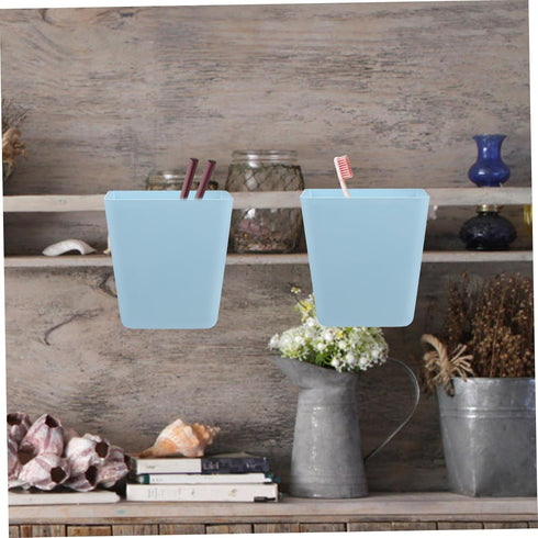 5pcs DECHOUS Hanging Cup Holder for Rolling Carts Wall Mounted Storage Baskets for Organizing Pens Remote Controls