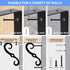 Tivcck 10 Pack Brackets,7.4Inch Decorative Shelf Wall Mounted L Shape Shelf Bracket,Heavy Duty Shelf Brackets