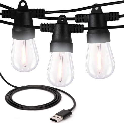 Brightech Ambience Pro USB Powered String Lights - 24 Ft Commercial Grade