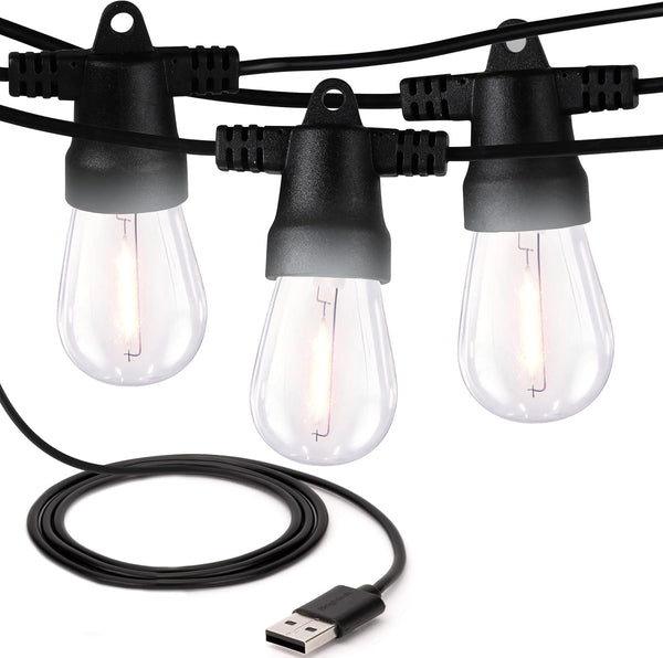 Brightech Ambience Pro USB Powered String Lights - 24 Ft Commercial Grade