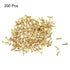 uxcell Small Tiny Nails, 1.2x6mm for Wooden DIY Decorative Pictures, Brass Tone, 200pcs