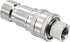 PATIKIL Hydraulic Quick Connect Coupler Set - 1 Set Carbon Steel G1/8 Female Pipe Fitting Plug Adapter