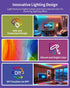 44 Modes(6.6ft) RGB+IC LED Strip Lights, Smart Bluetooth LED Light for Bedroom, Color Changing LED Strips with Scene