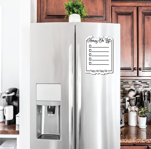 To Do List Magnetic Dry Erase Honey Do List, 7"x9" Whiteboard Kitchen Planner for Refrigerator or Metal Surface