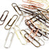 Rurili 50 Pieces Metal Paper Clips, 50 mm, Bronze for Office, School, and Personal Use