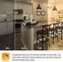 A15 LED Light Bulb, 6 Pack Dimmable 6.5W Equivalent 60 Watt, 2700K Warm White, 600LM for Pendant, Hallway Fixtures, 120V