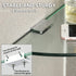 1 SAYAYO Glass Corner Shelf for Wall, Tempered Floating Glass Shelves for Bathroom Pcs, Clear