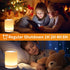 OORUN Lamp,13 5 Dimmable (2 Pack Touch Bedside Table RGB Colors & Brightness, USB Rechargeable Desk Lamp, Remote