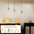 3-Light 21FT E26 DITEDY Plug in Pendant Light Kit, Hanging Lights with Plug in Cord Hanging Lamp Cord with On/Off