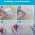 3''x 5'' (Pack of 100) 2 mil Thick Clear Reclosable Zip Poly Bags with Zipper for Jewelry, Bakery, Travel