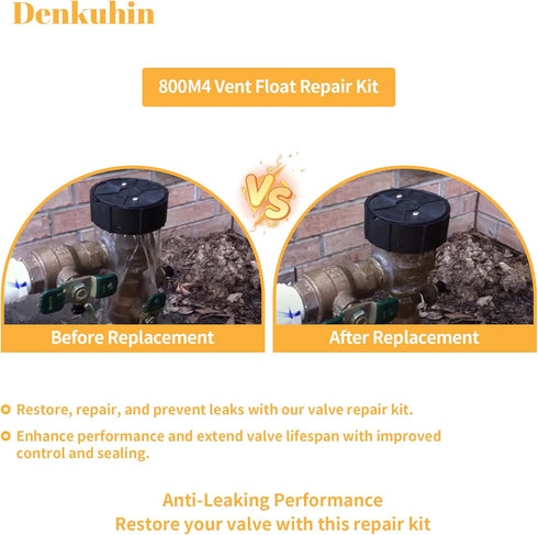 800M4 Vent Float Repair Kit Compatible with Watts 1 inch 800QT Backflow Valve, 1" Pressure Vacuum Breaker