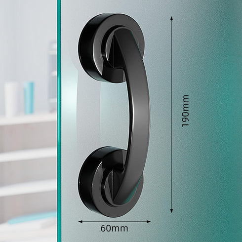 2 Pack Glass Door Handle, Suction Cup Handle for Bathroom Sliding Door, Glass, Mirror, Cabinet, Strong Vacuum Removable