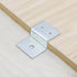 4 Connector(0.98" MY MIRONEY PCS Silver Z Brackets, Heavy Duty Z Shape Right Angle Corner Braces Double Channel Profile
