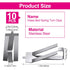 PAGOW 10pcs Glass Bed Spring Turn Clips for Ender 3 Pro, Ender 3S, Ender 5 Pro, CR-20 PRO, CR-10S Pro