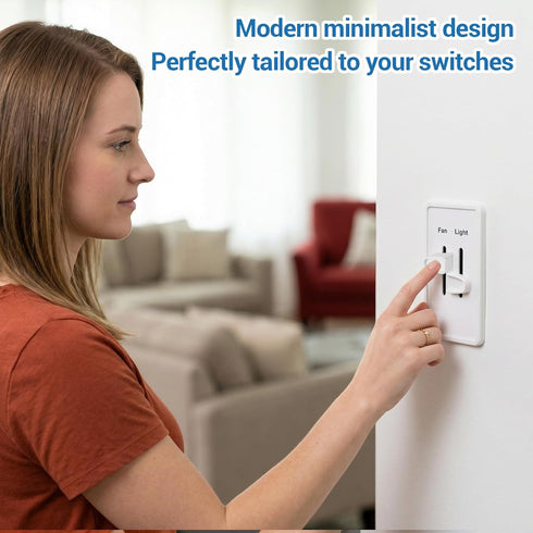 Neyauo 4 Dimmer Dimmer Pcs Switch Knob Replacement, Universal Knob for Ceiling Lights & Wall Switches, PET Material