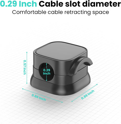 JCILPITC 6PCS Magnetic Cable Clips, Cable Management Under Desk,Cord Organizer for Desk Car Wall,Cord Holder Home