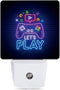 Game Neon Night Light, Let's Play Game Night Lights Plug into Wall