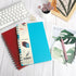 EOOUT 6pcs Hardcover Spiral Notebook, College Ruled, 5.5x8.5 Inches, 100GSM Thick Paper, Assorted Jewel Tone Colors