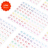 Outus 1760 Pieces Colorful Music Notes Stickers for Kids, 20 Sheets Musical Label Cartoon Stickers for Scrapbooking