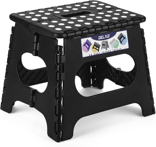 Delxo Folding Step Stool,11 Inch Non-Slip Foldable Step Stools for Kids and