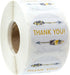 Bohemian Arrow Thank You Stickers, 500 Boho Chic Appreciation Labels Roll, 1.5" Round