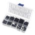 280PCS M2.5 Female-Female Nylon Hex Spacers, Standoffs Screws Nuts Assorted Kit (Black)