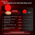 670nm Timer/Dimmer, Red Therapy Night Light for Sleep Aid, Baby Nursery & Bedrooms - Bedside Lamp with Amber Light