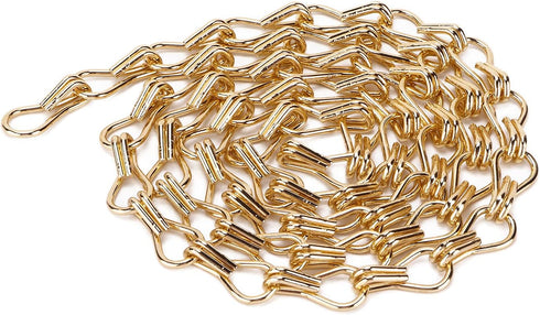 2PCS (2m/78.74in) Watris Veiyi Decorative Chain, Hanging Gold Chain, DIY Chandelier Decor Chain, Metal Chain for Home