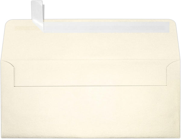 LUXPaper #10 Business Envelopes | Peel & Press | 4 1/8" x 9 1/2" | Champagne Metallic | 80lb. Text | Qty 50