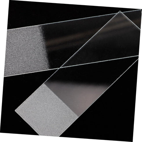 50Pcs Amosfun Microscope Glass Slides Kit Frosted for Observations Glass for Lab Experiments and Science Education
