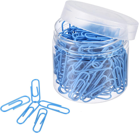 MECCANIXITY Paper Clips, Small Size 1.1 Inch Vinyl Coated to Prevent Tearing Pages, 200 Count Box for Organizing Office